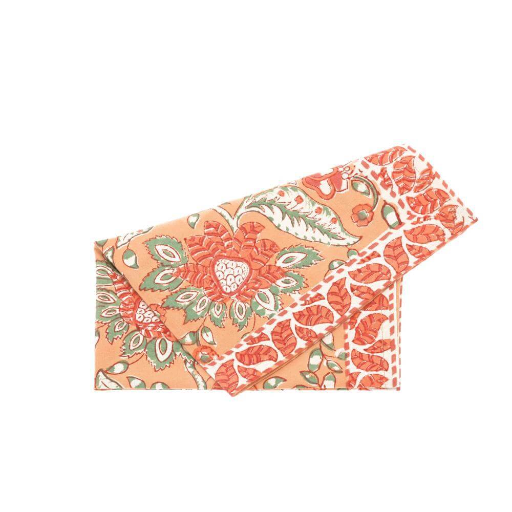 Walton & Co Set of 2 Beatrice Hand Block Print Napkins